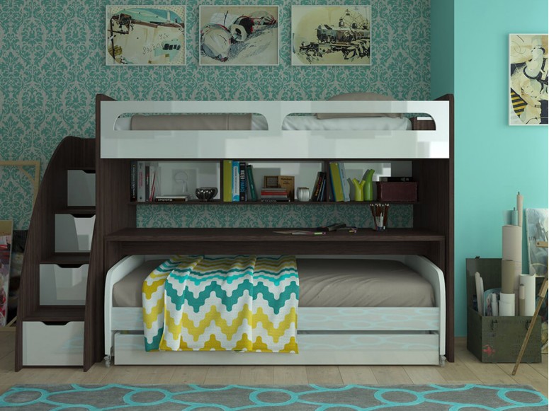 Bel Mondo Twin Over Twin/Twin XL Bunk Bed Set