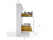 Pensiero Twin Wall Bunk Bed