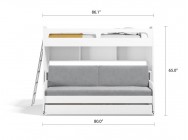 Bel Mondo Twin Over Twin/Twin XL Bunk Bed Set