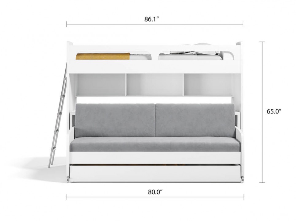 Bel Mondo Twin Over Twin/Twin XL Bunk Bed Set