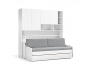 Eco Compact Twin/Twin XL Sofa Bed and Cabinets System