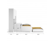 Eco Compact Twin/Twin XL Sofa Bed and Cabinets System