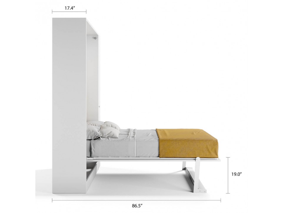 Royal Queen Wall Bed Electric/Motorized with Cabinet