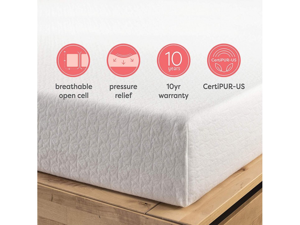 Multimo 8-Inch Memory Foam Medium Firm Full Mattress