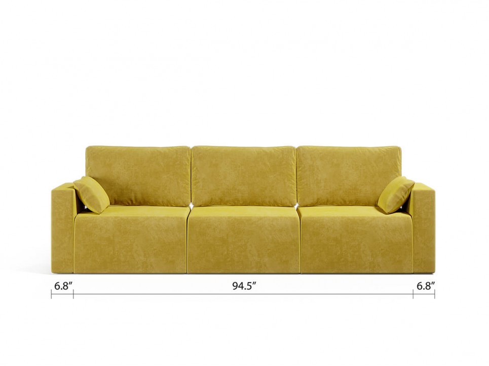 Royal Vertical Queen 3 Seat Sofa