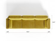 Royal Vertical Queen 3 Seat Sofa