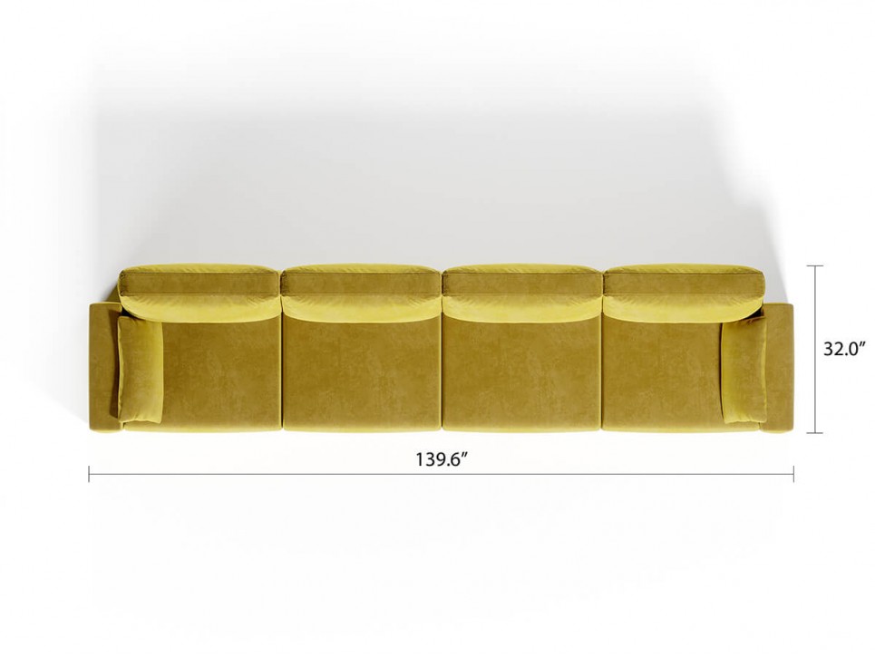 Royal Vertical Queen 4 Seat Sofa