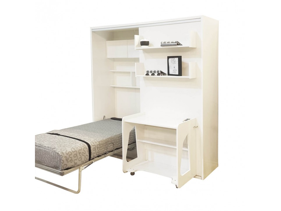 Studio 5 Twin / Twin XL Wall Murphy Bed System with Desk